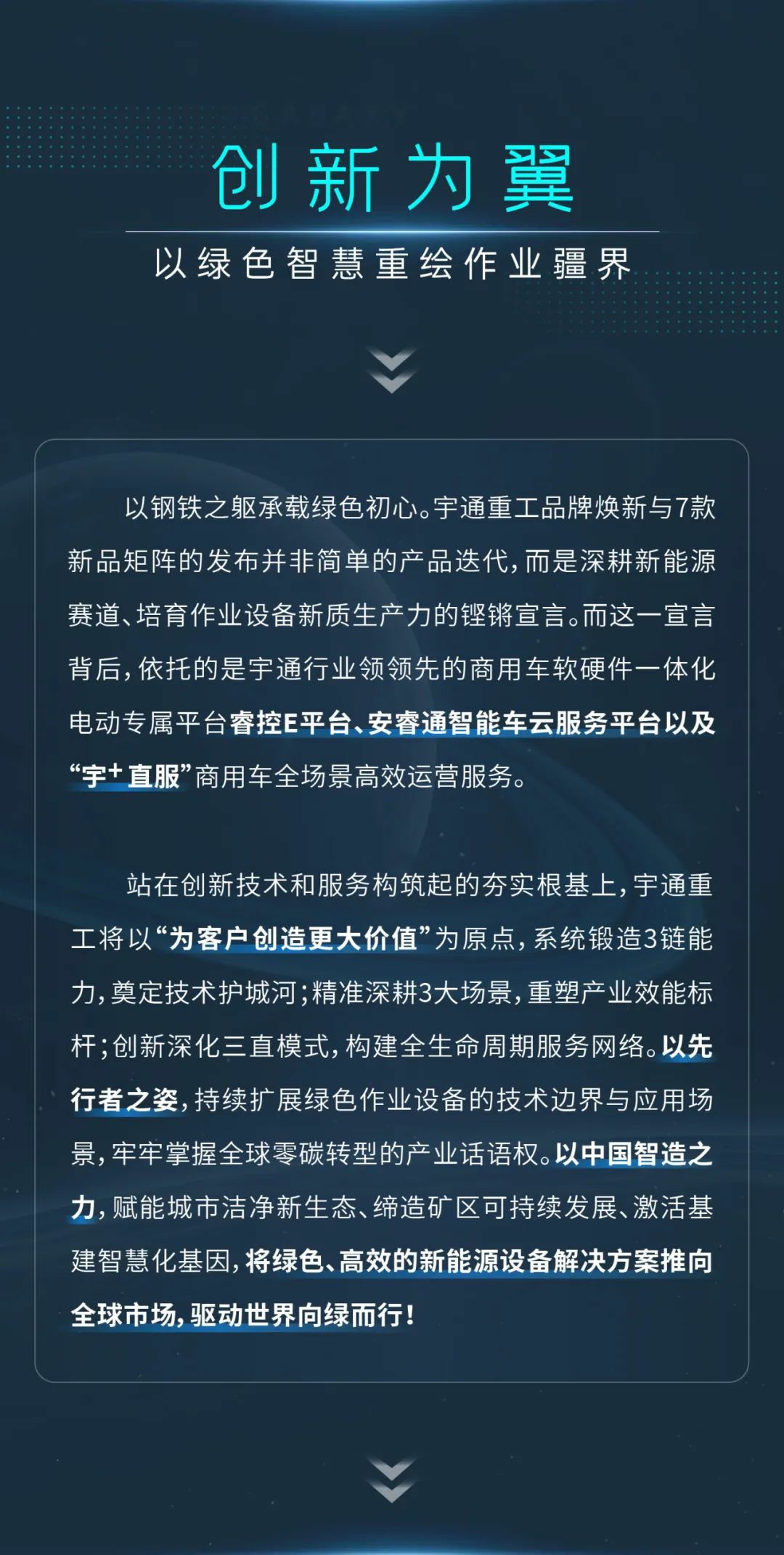 宇通重工品牌煥新而來，新能源設備全新發布，定義“智慧作業”!